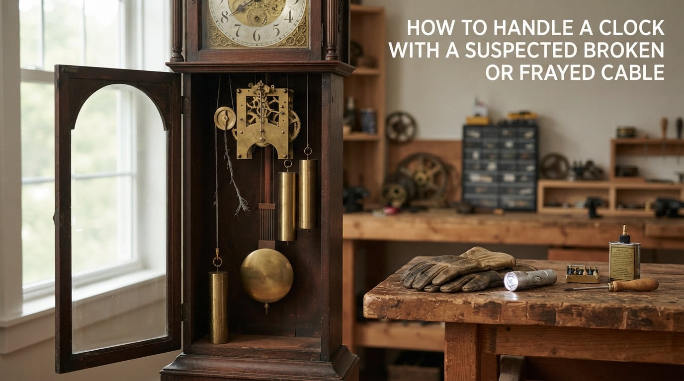 How to Handle a Clock With a Suspected Broken or Frayed Cable