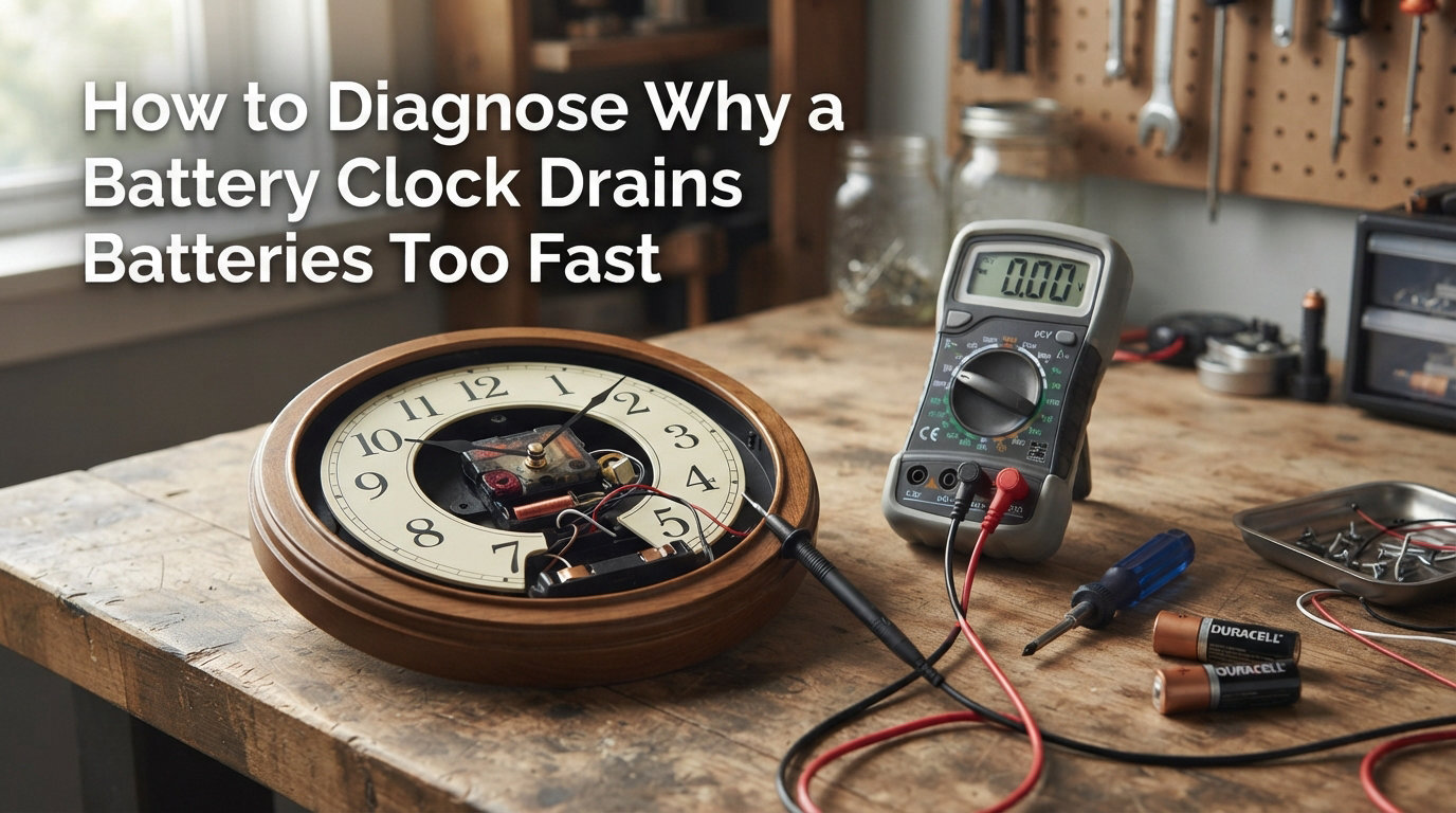 How to Diagnose Why a Battery Clock Drains Batteries Too Fast