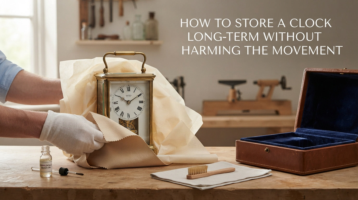 How to Store a Clock Long-Term Without Harming the Movement