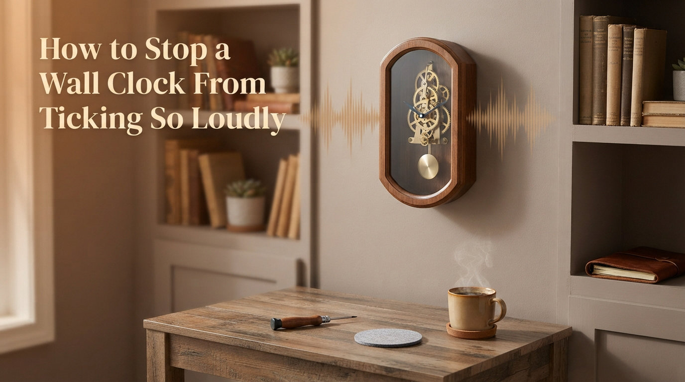 How to Stop a Wall Clock From Ticking So Loudly
