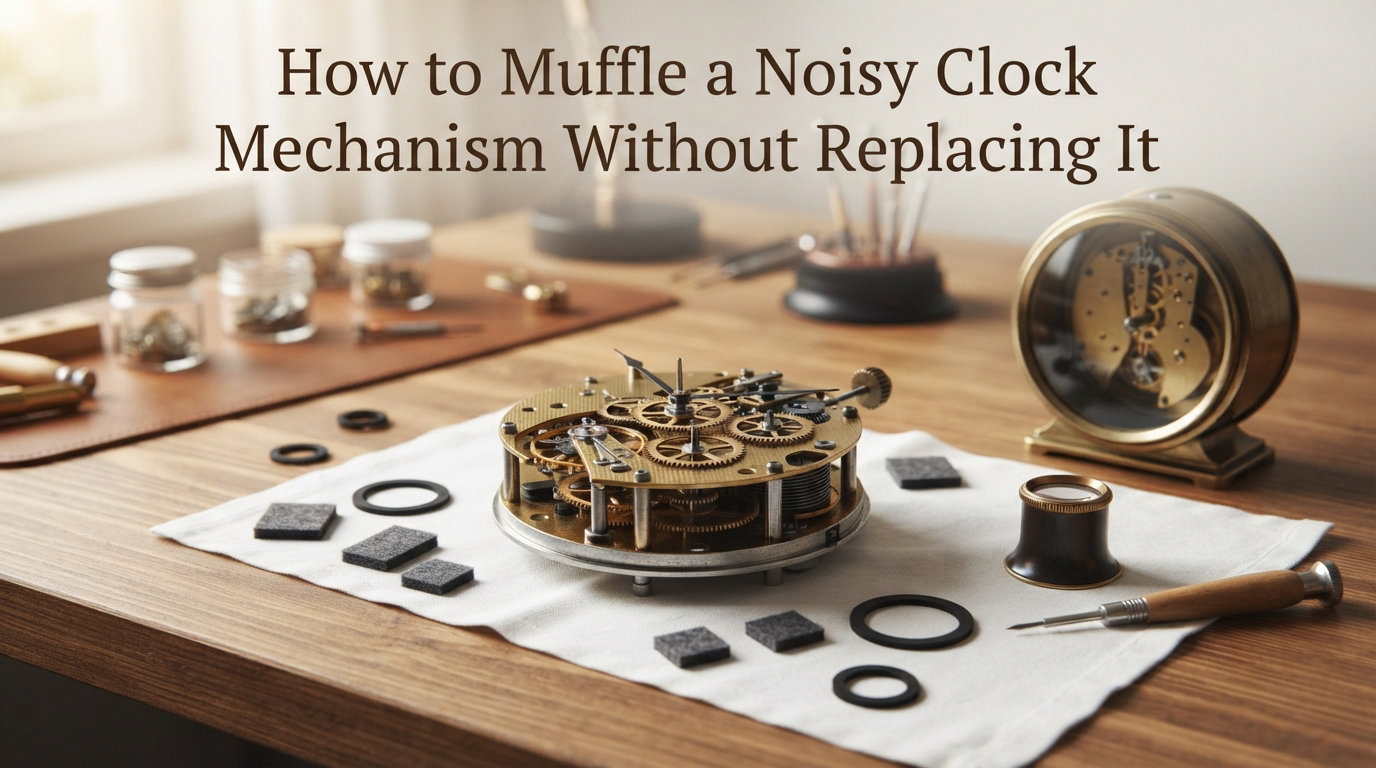 How to Muffle a Noisy Clock Mechanism Without Replacing It