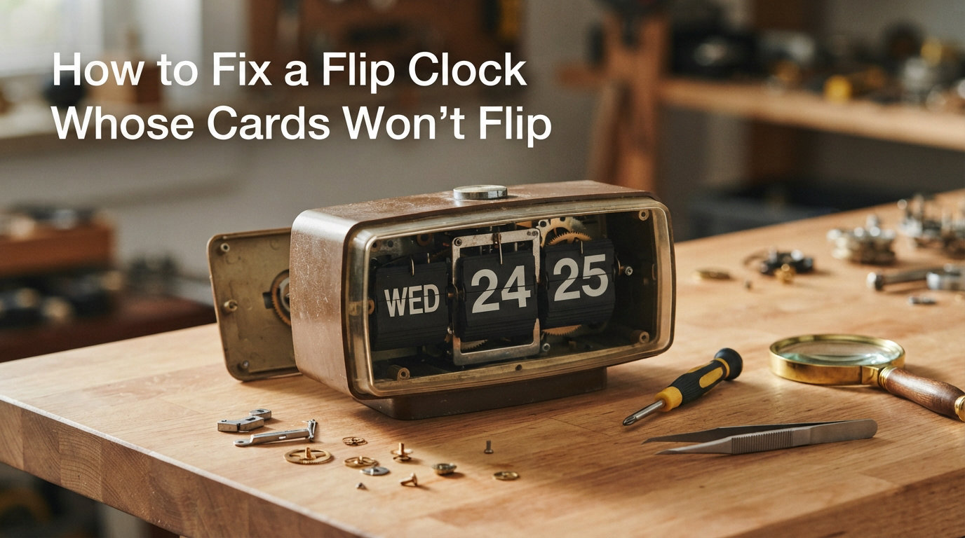 How to Fix a Flip Clock Whose Cards Won't Flip