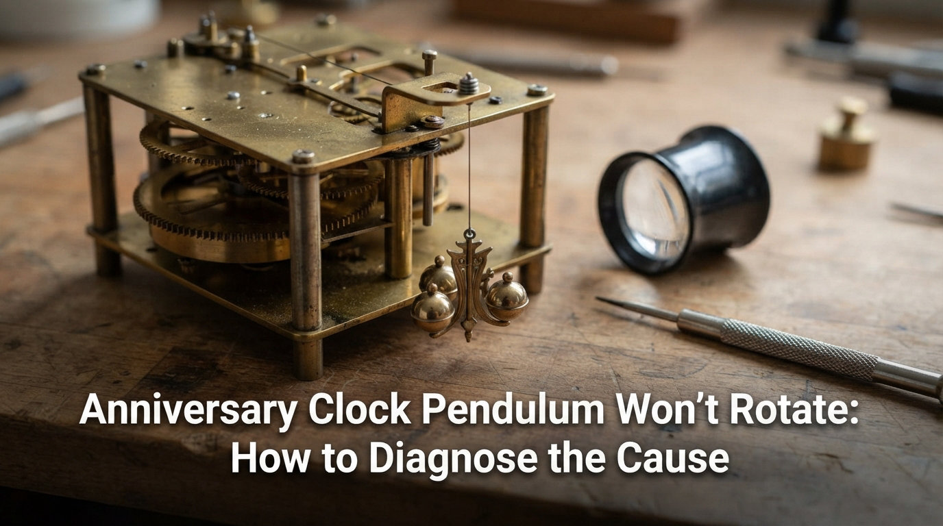 Anniversary Clock Pendulum Won't Rotate: How to Diagnose the Cause