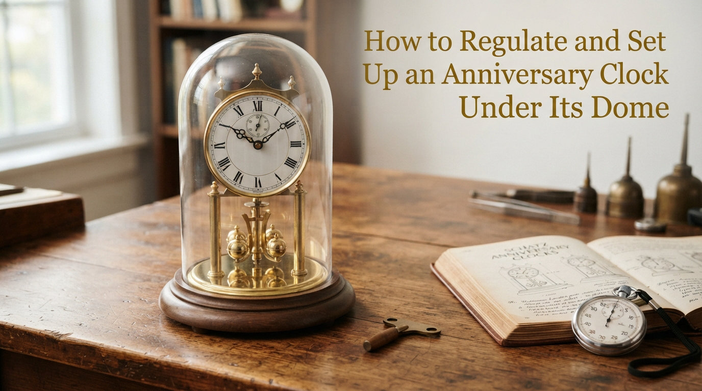 How to Regulate and Set Up an Anniversary Clock Under Its Dome