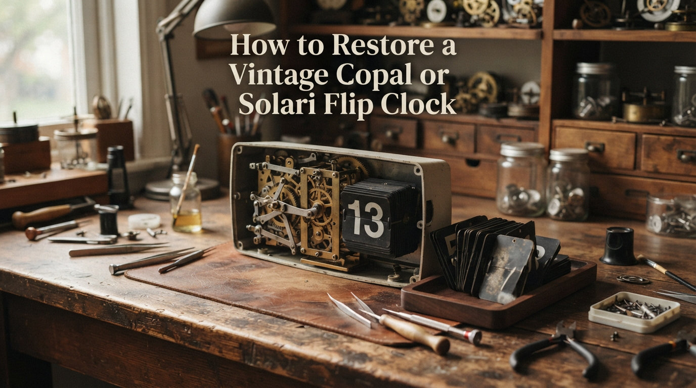 How to Restore a Vintage Copal or Solari Flip Clock