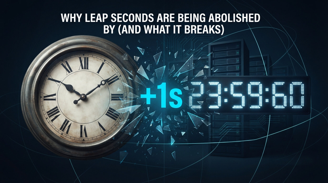 Why Leap Seconds Are Being Abolished by 2035 (and What It Breaks)