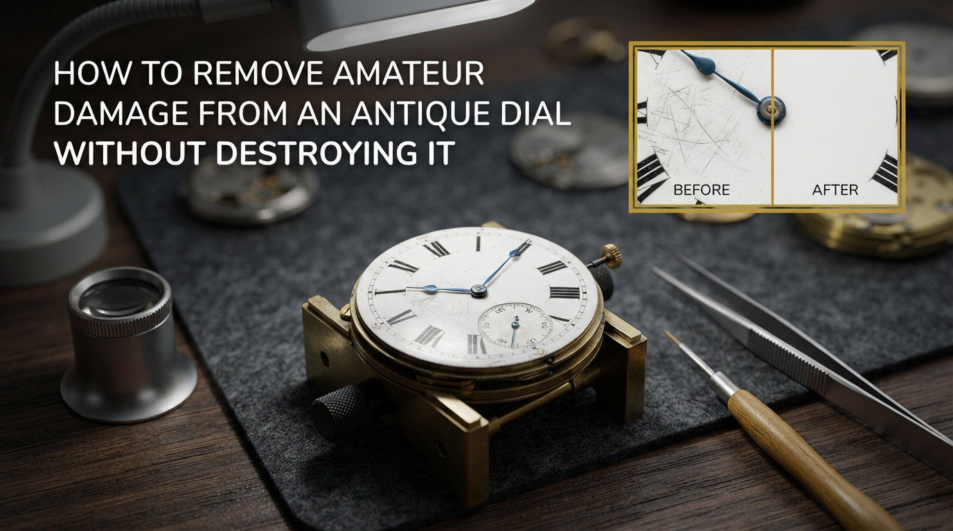 How to Remove Amateur Damage From an Antique Dial Without Destroying It