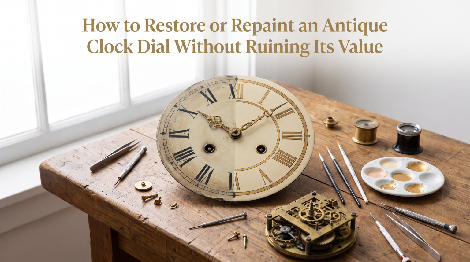 How to Restore or Repaint an Antique Clock Dial Without Ruining Its Value