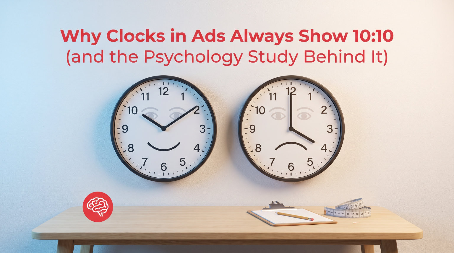 Why Clocks in Ads Always Show 10:10 (and the Psychology Study Behind It)