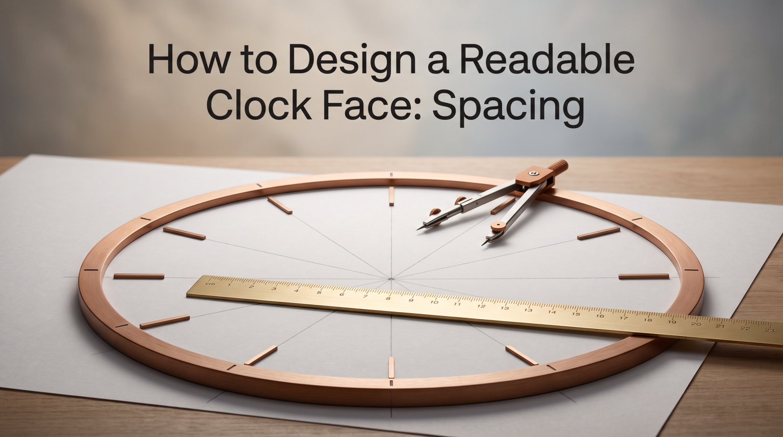 How to Design a Readable Clock Face: Spacing