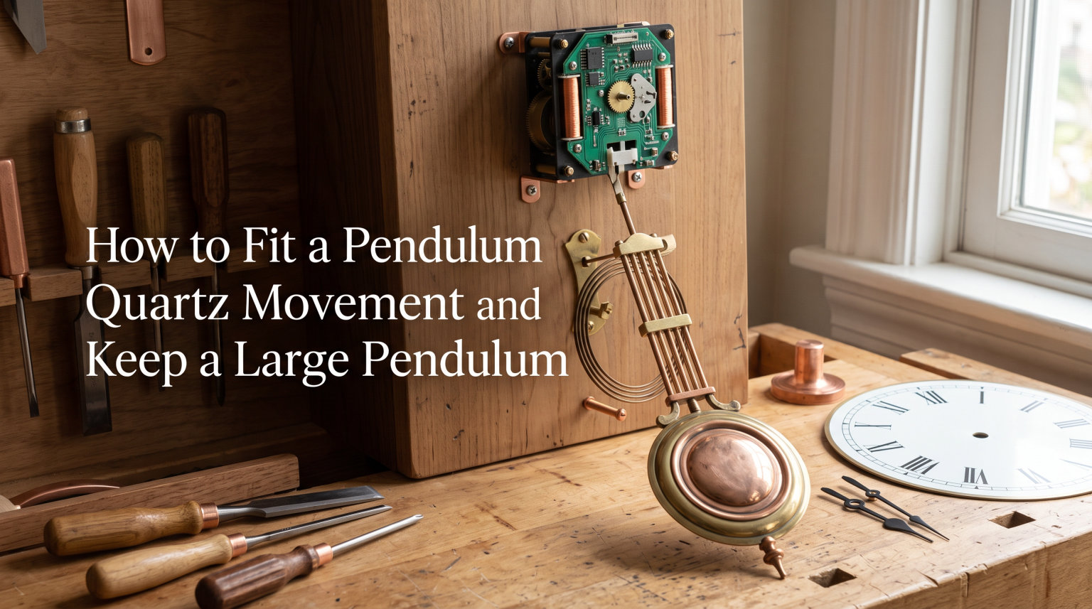 How to Fit a Pendulum Quartz Movement and Keep a Large Pendulum