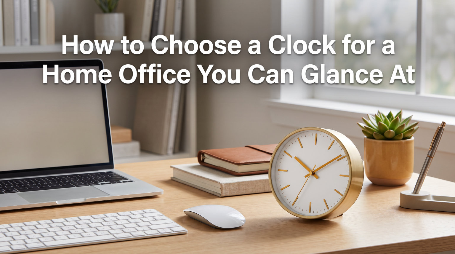 How to Choose a Clock for a Home Office You Can Glance At