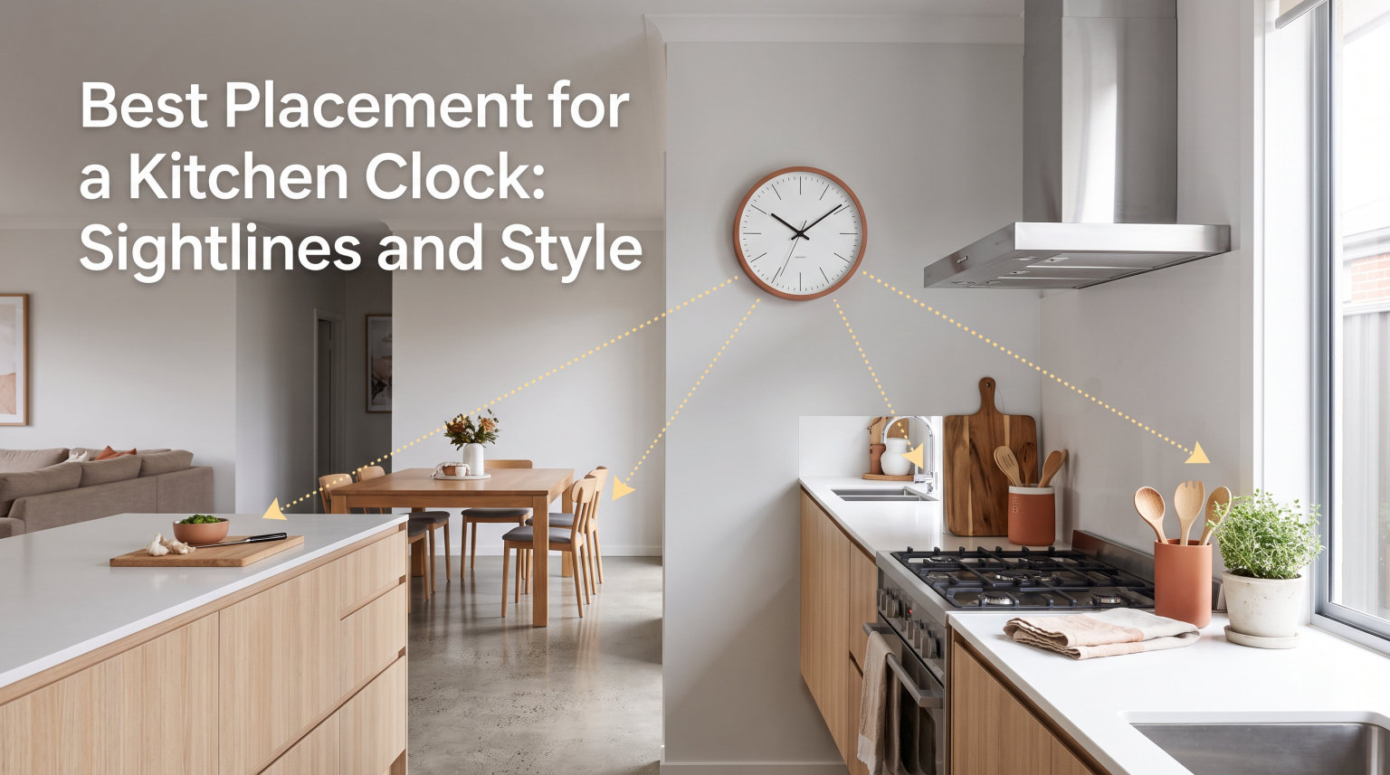 Best Placement for a Kitchen Clock: Sightlines and Style