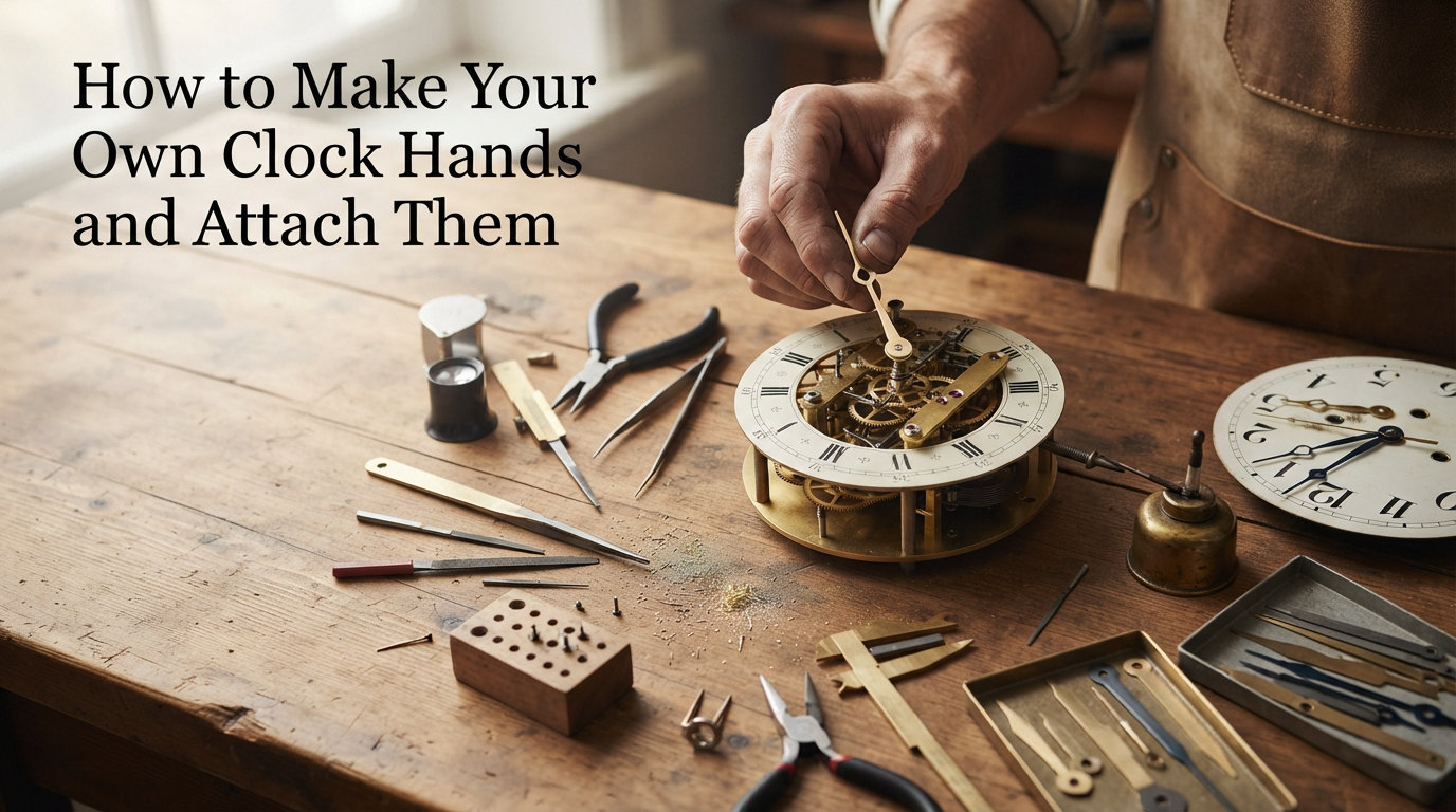 How to Make Your Own Clock Hands and Attach Them