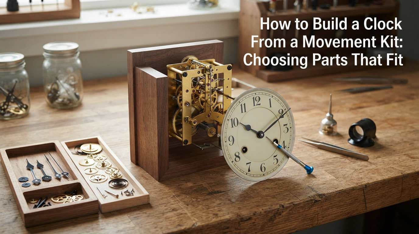 How to Build a Clock From a Movement Kit: Choosing Parts That Fit