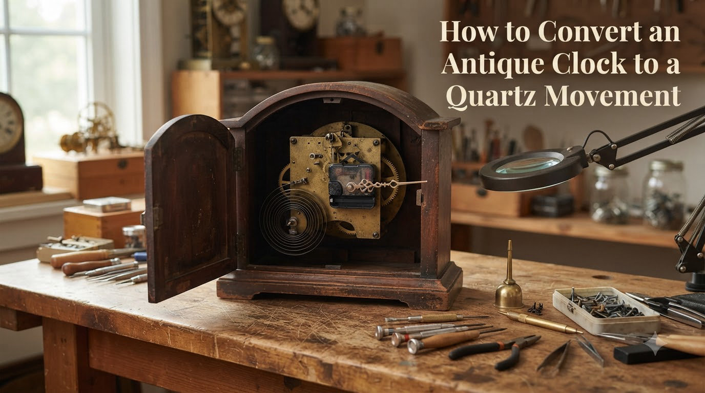 How to Convert an Antique Clock to a Quartz Movement