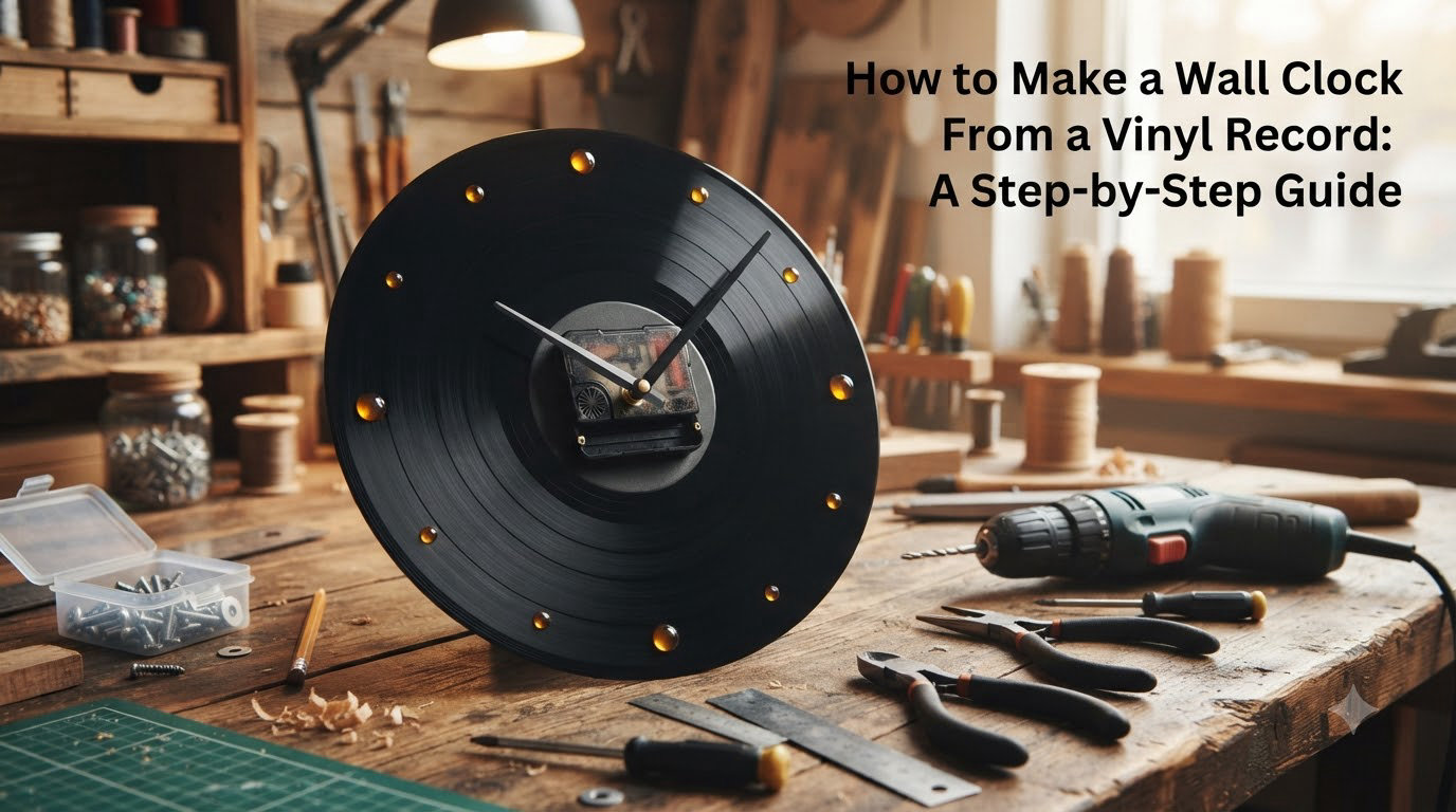 How to Make a Wall Clock From a Vinyl Record: A Step-by-Step Guide