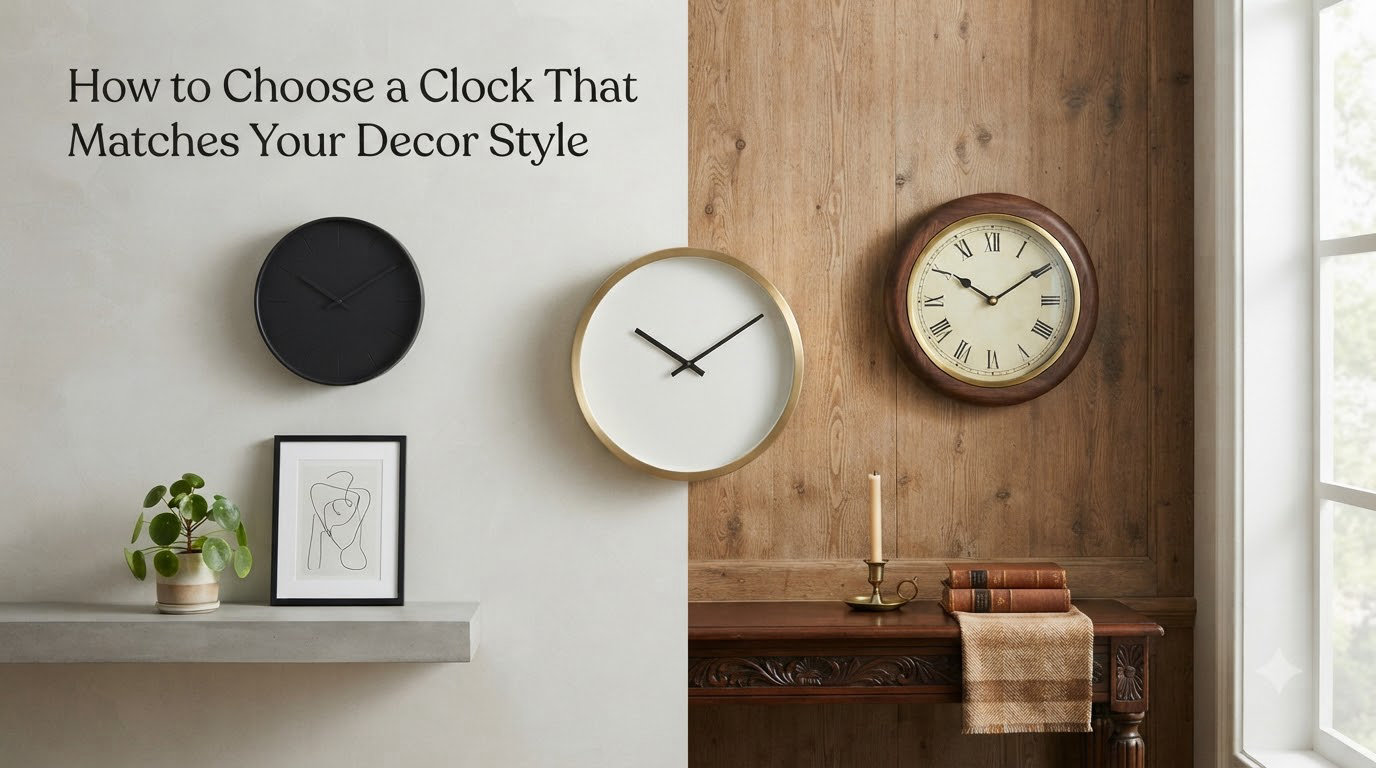 How to Choose a Clock That Matches Your Decor Style