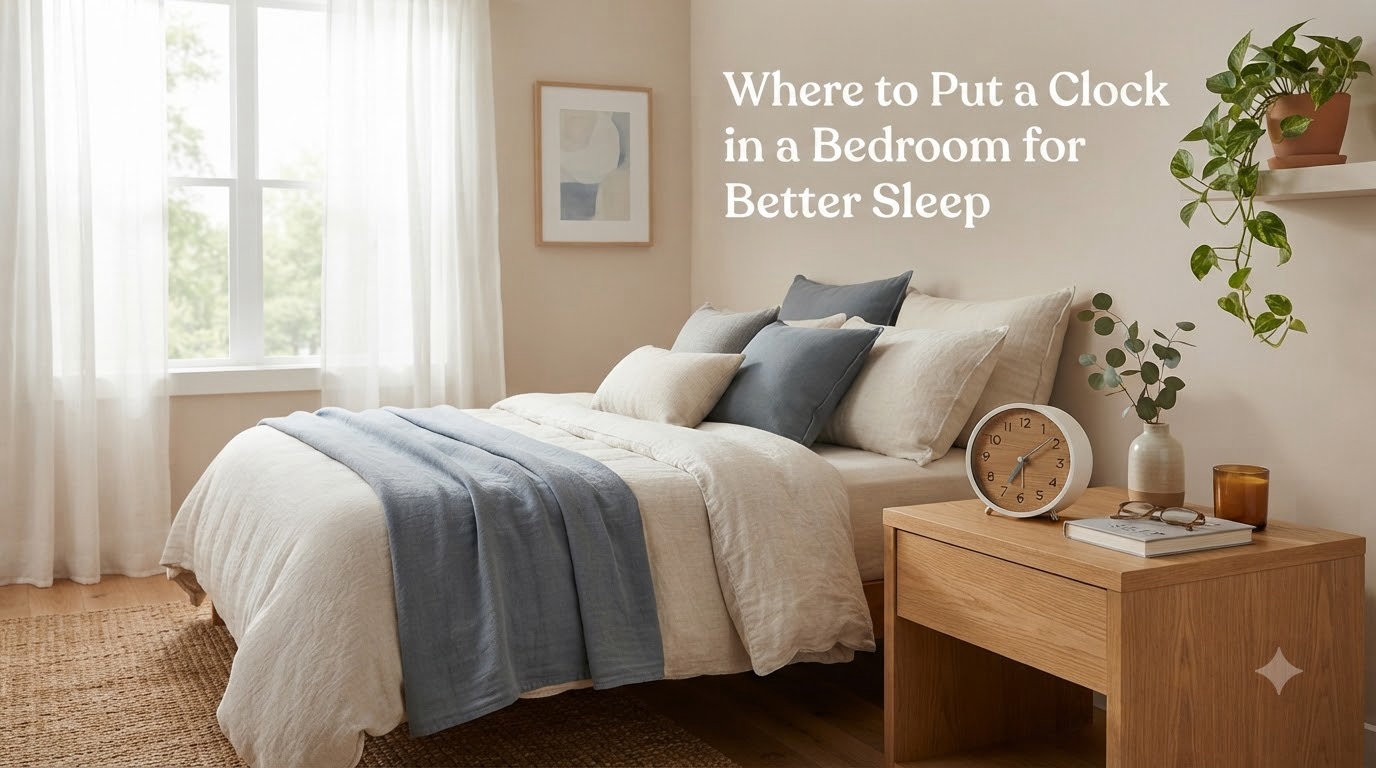 Where to Put a Clock in a Bedroom for Better Sleep