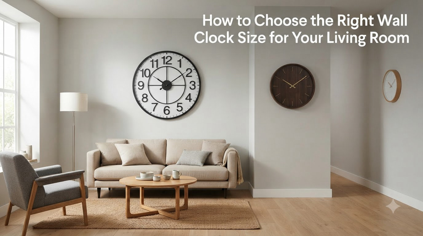 How to Choose the Right Wall Clock Size for Your Living Room