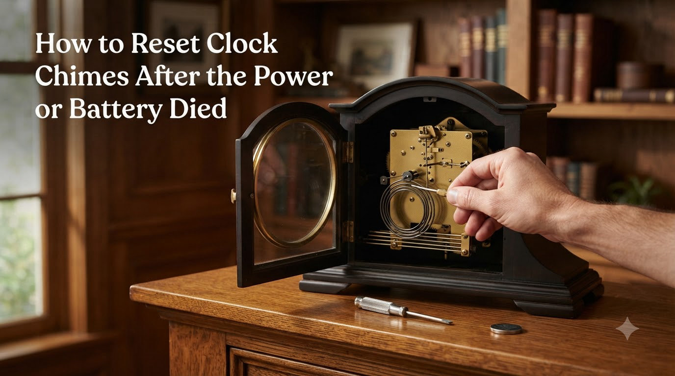 How to Reset Clock Chimes After the Power or Battery Died