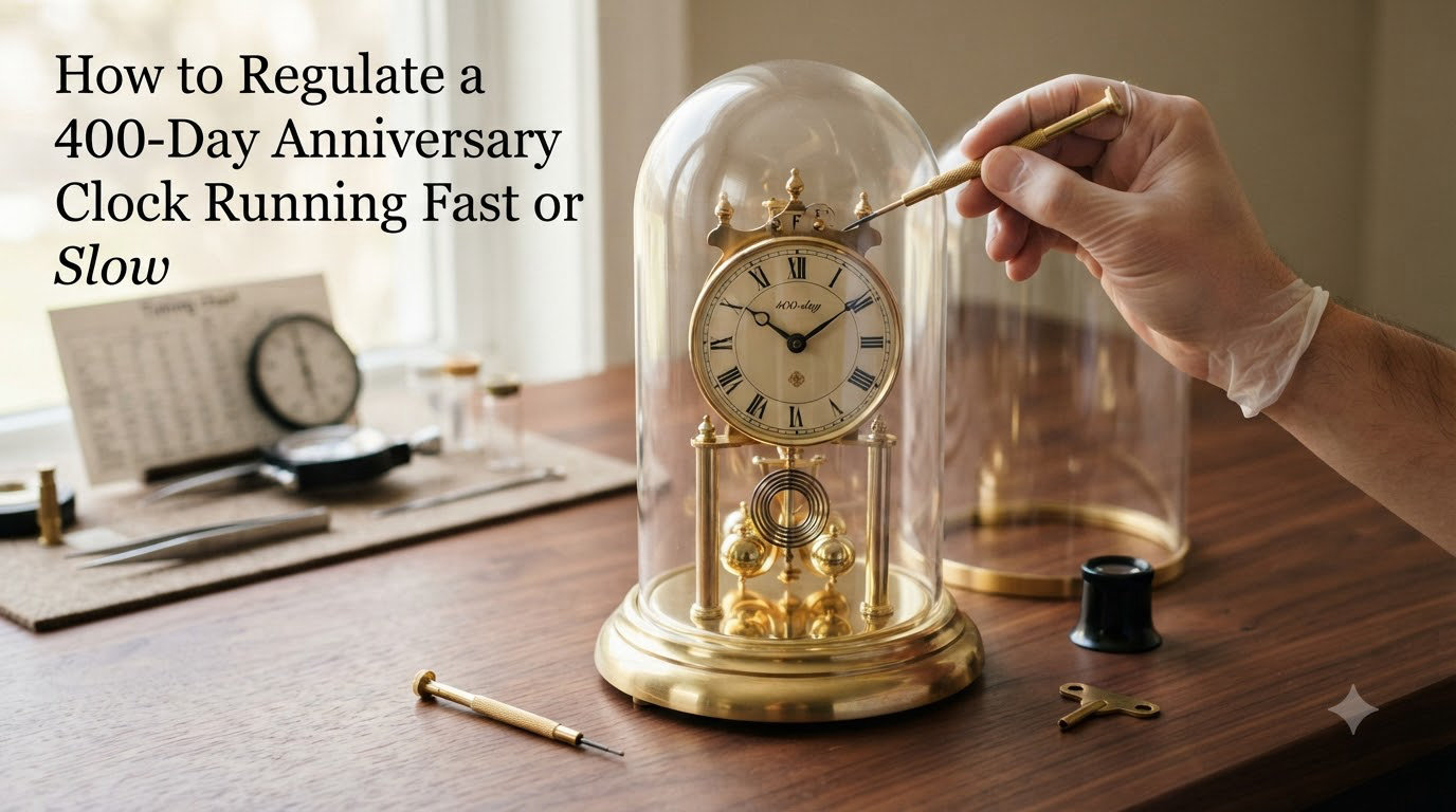 How to Regulate a 400-Day Anniversary Clock Running Fast or Slow