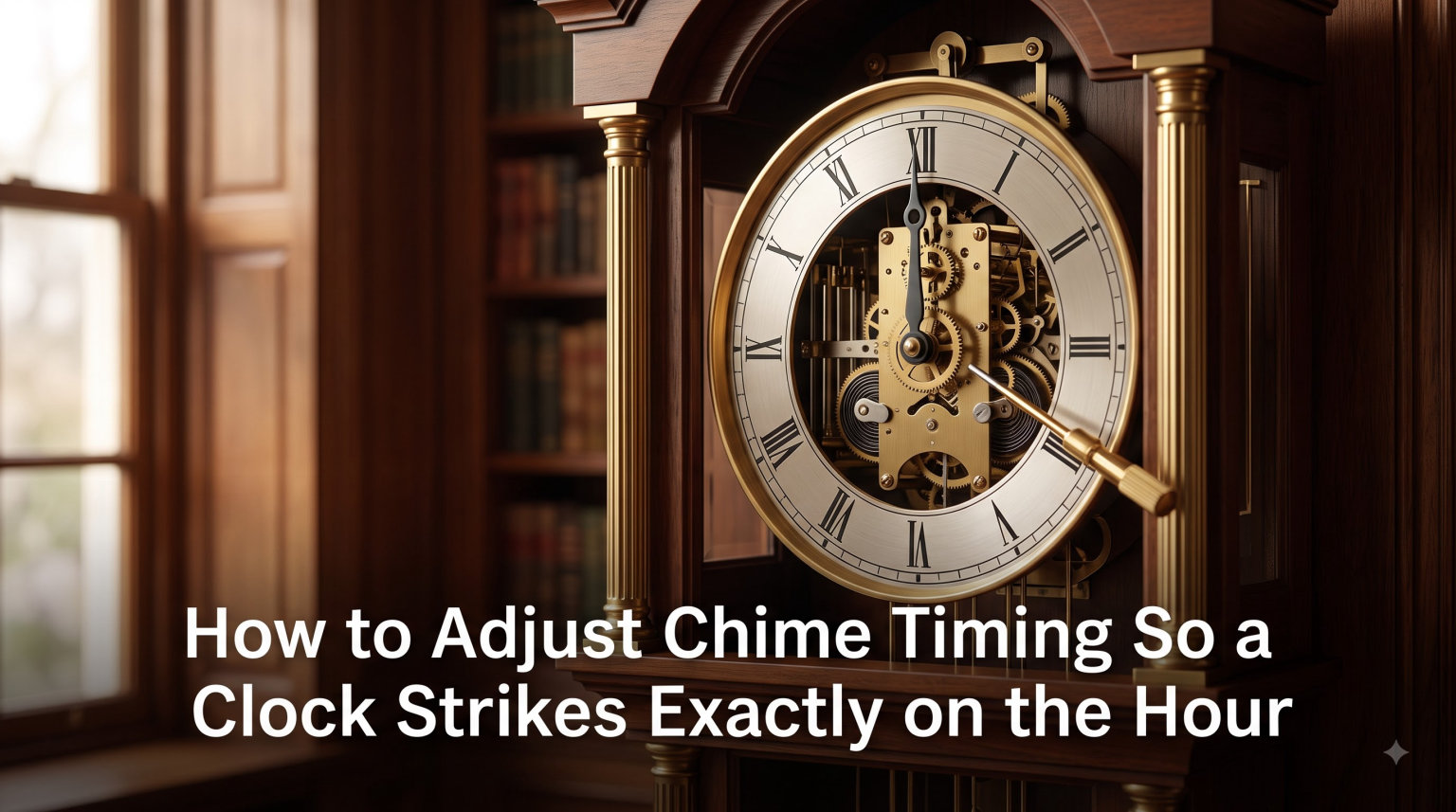 How to Adjust Chime Timing So a Clock Strikes Exactly on the Hour