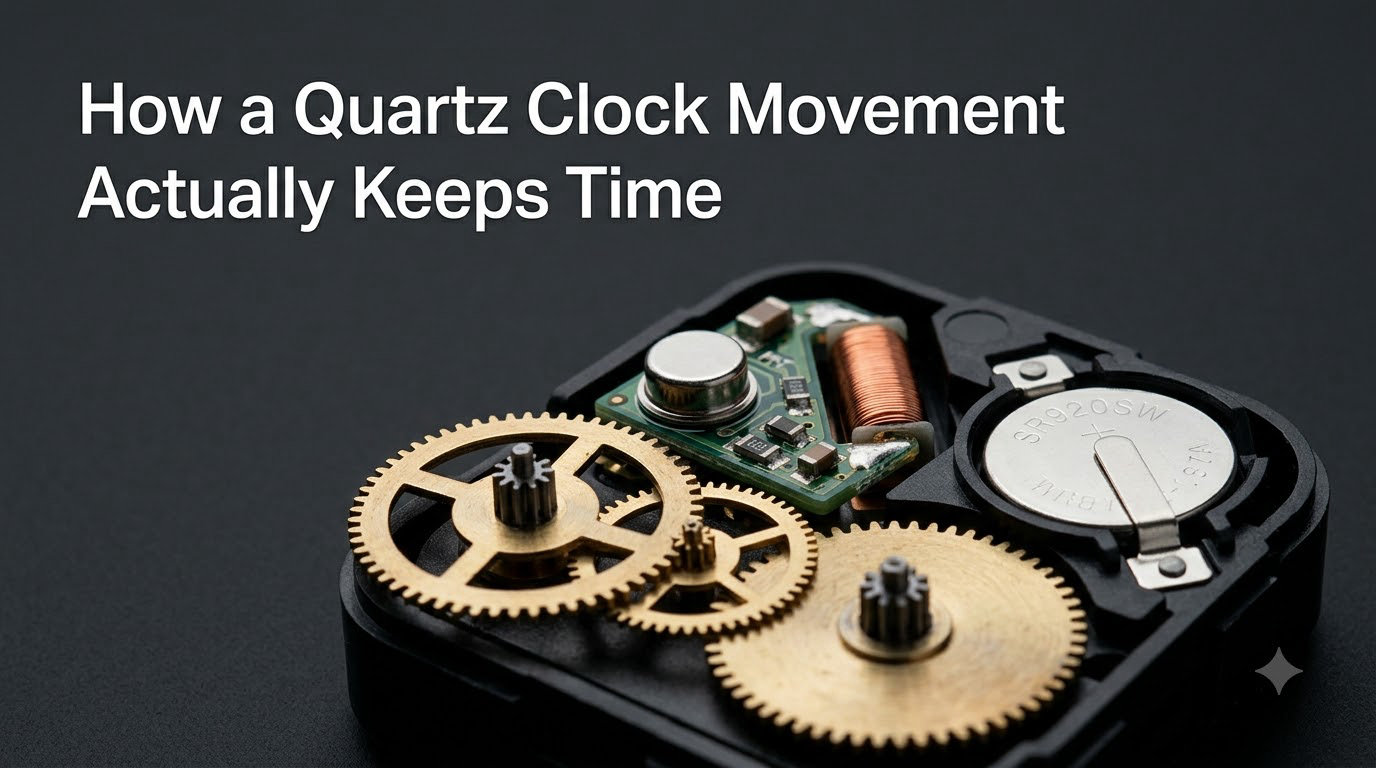 How a Quartz Clock Movement Actually Keeps Time