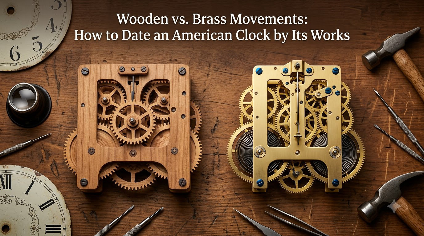Wooden vs. Brass Movements: How to Date an American Clock by Its Works