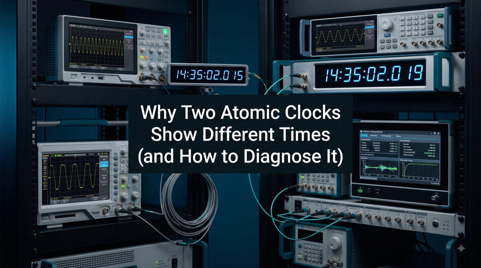 Why Two Atomic Clocks Show Different Times (and How to Diagnose It)