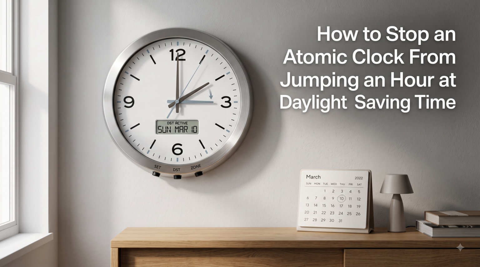 How to Stop an Atomic Clock From Jumping an Hour at Daylight Saving Time