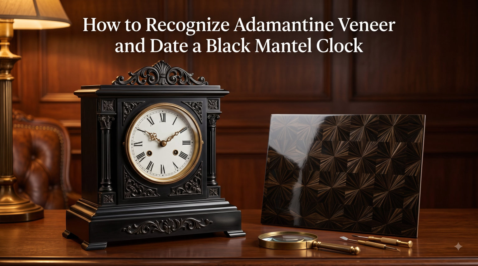 How to Recognize Adamantine Veneer and Date a Black Mantel Clock