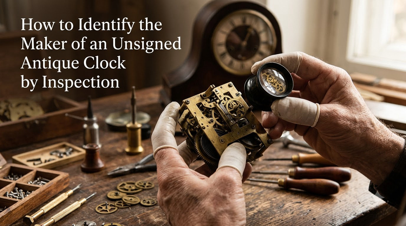 How to Identify the Maker of an Unsigned Antique Clock by Inspection