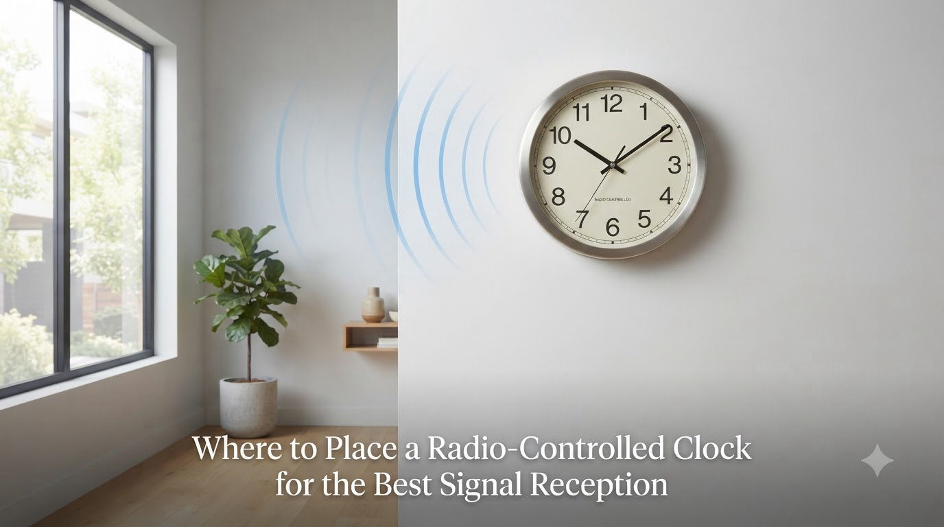 Where to Place a Radio-Controlled Clock for the Best Signal Reception