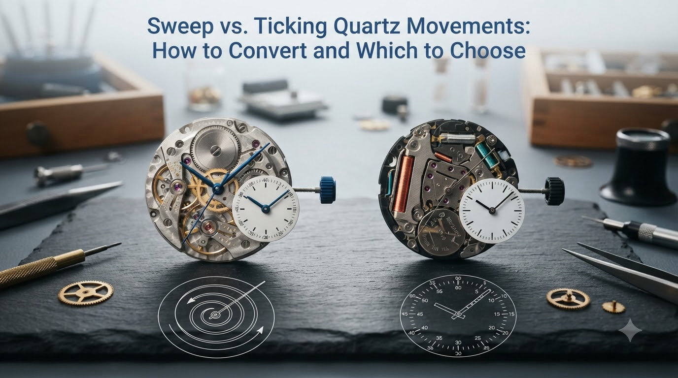 Sweep vs. Ticking Quartz Movements: How to Convert and Which to Choose