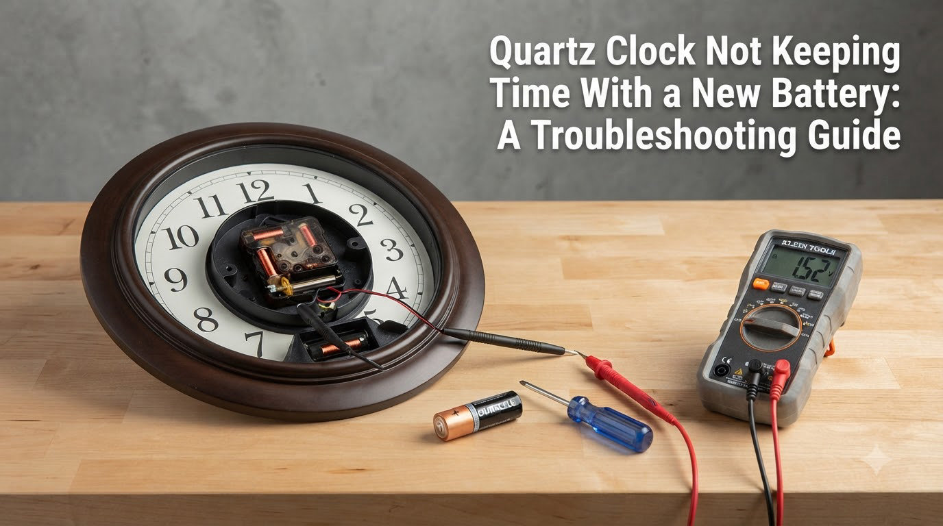 Quartz Clock Not Keeping Time With a New Battery: A Troubleshooting Guide
