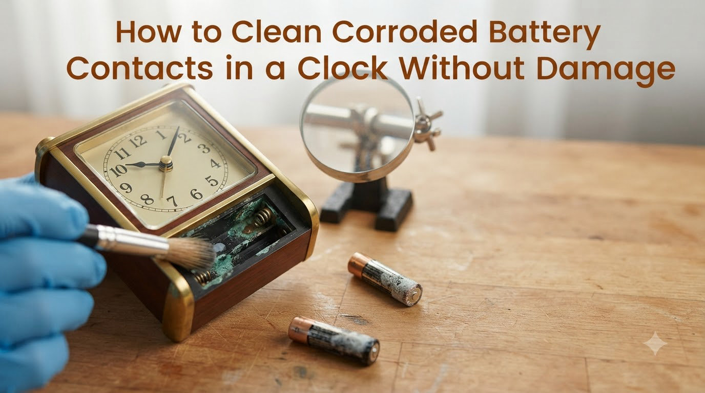 How to Clean Corroded Battery Contacts in a Clock Without Damage