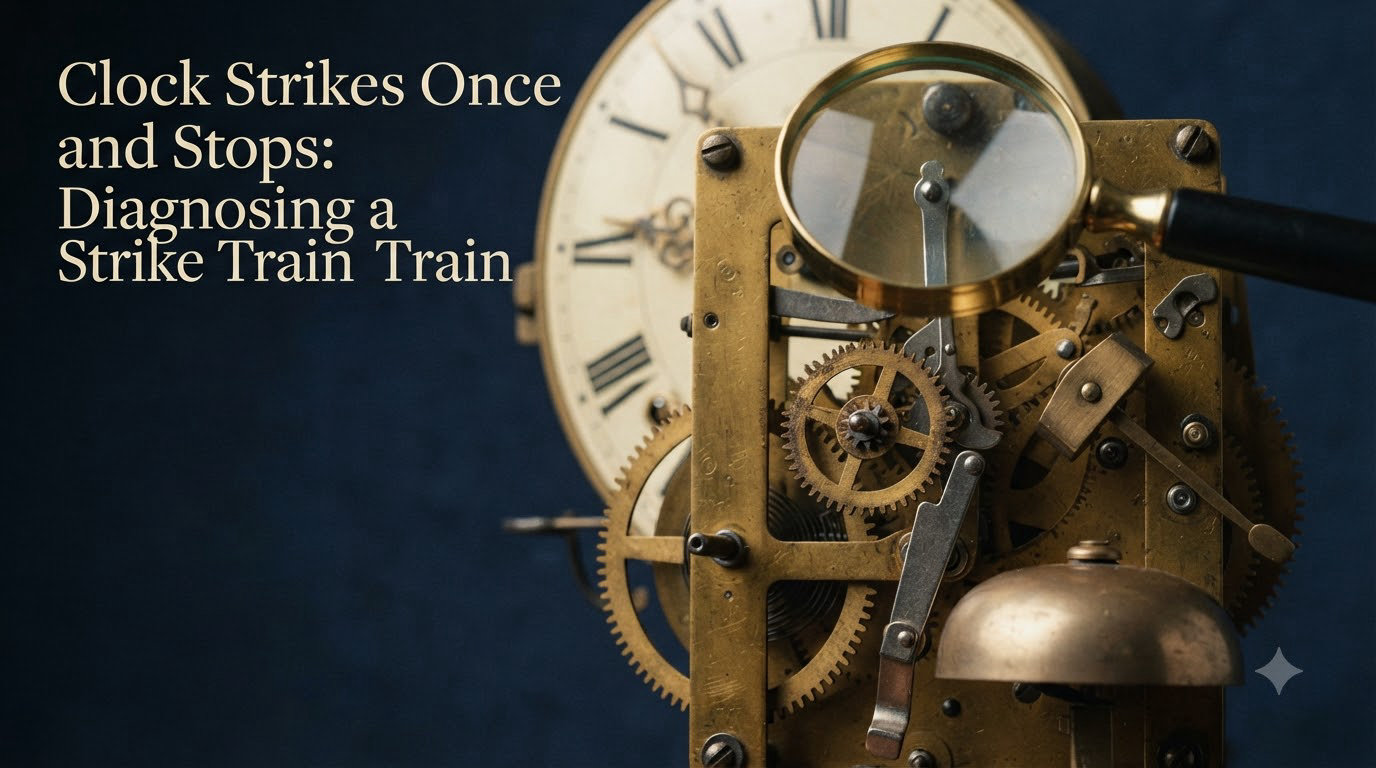Clock Strikes Once and Stops: Diagnosing a Stuck Strike Train