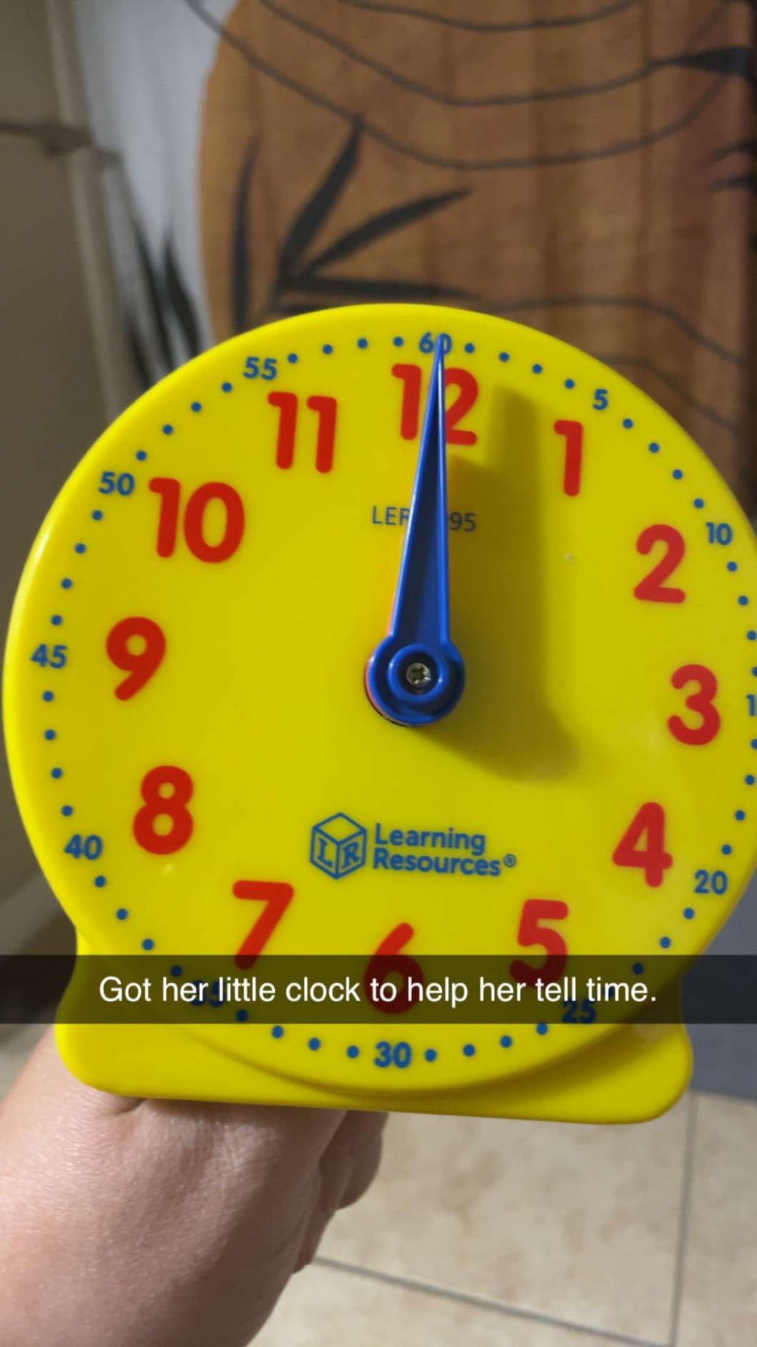 Learning Resources Big Time Student Clock, Teaching & Demonstration Clock, Develops Time and Early Math Skills, Ages 5+ customer photo 1