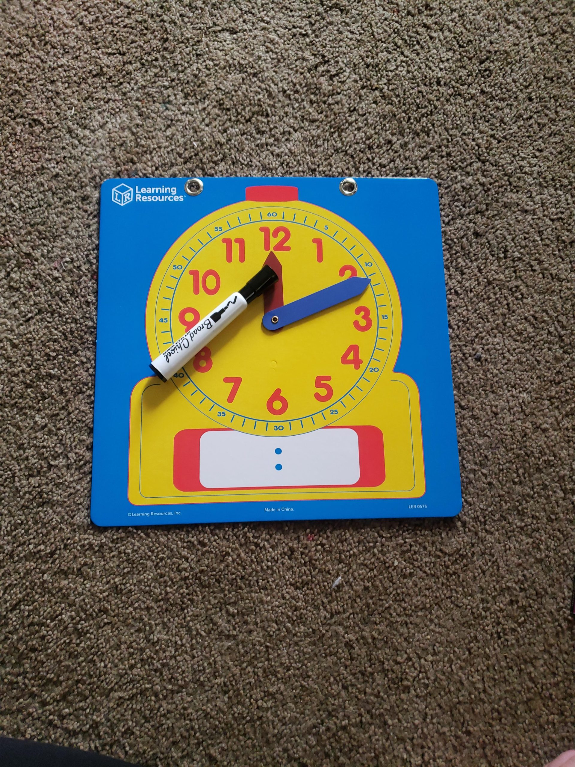 Learning Resources Write & Wipe Demonstration Clock - Teaching Clock, First Grade Learning Games, Teaching Time Essentials customer photo 1