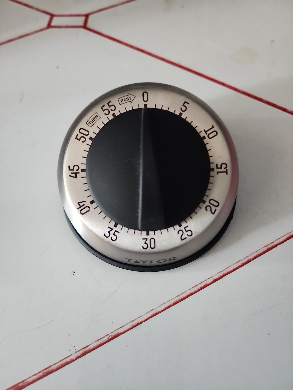Taylor Mechanical Timer, Countdown with Easy-Turn Dial and Loud Ring Alarm, Compact Tool for Cooking, Baking, Classroom Activities, Homework, Studying, Projects, Stainless Steel customer photo 2