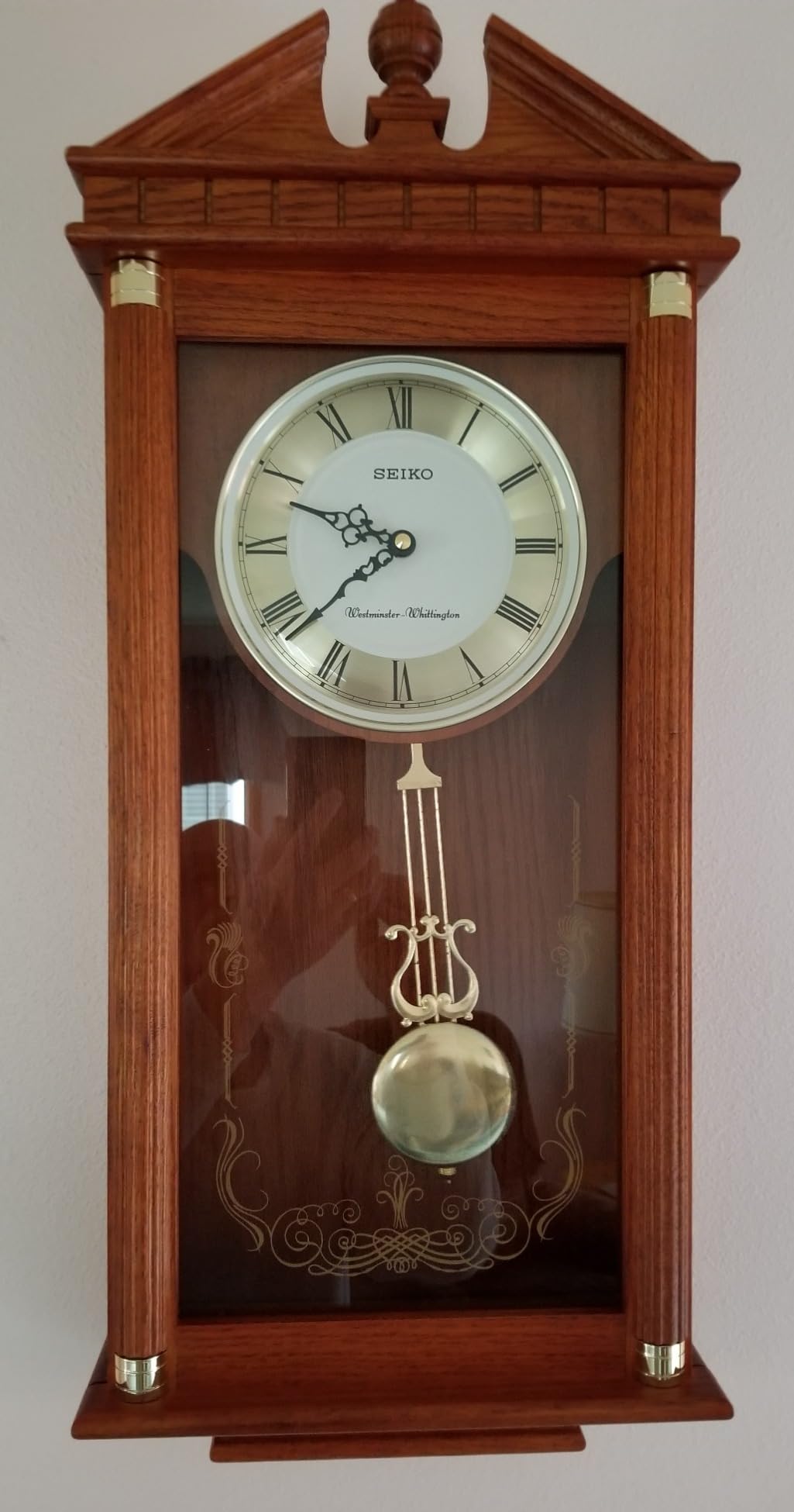Seiko Regal Oak Wall Clock with Pendulum customer photo 1