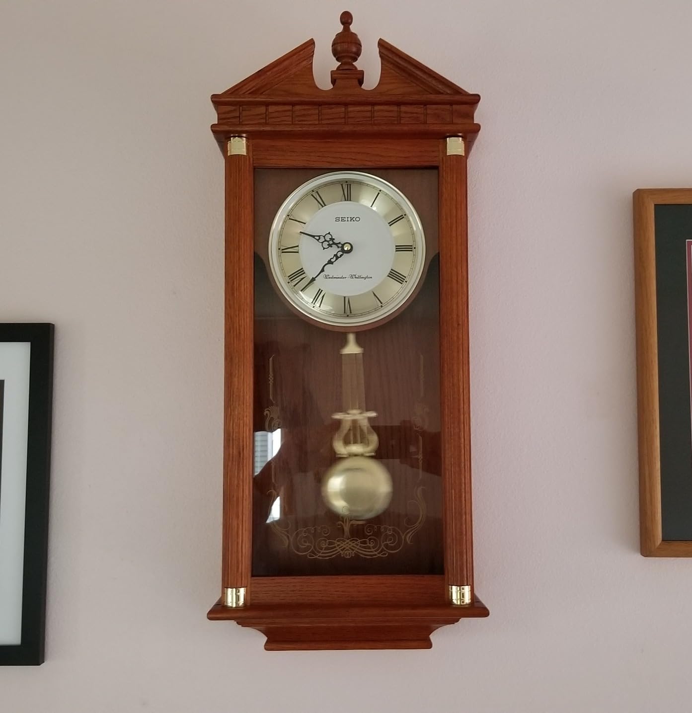 Seiko Regal Oak Wall Clock with Pendulum customer photo 2