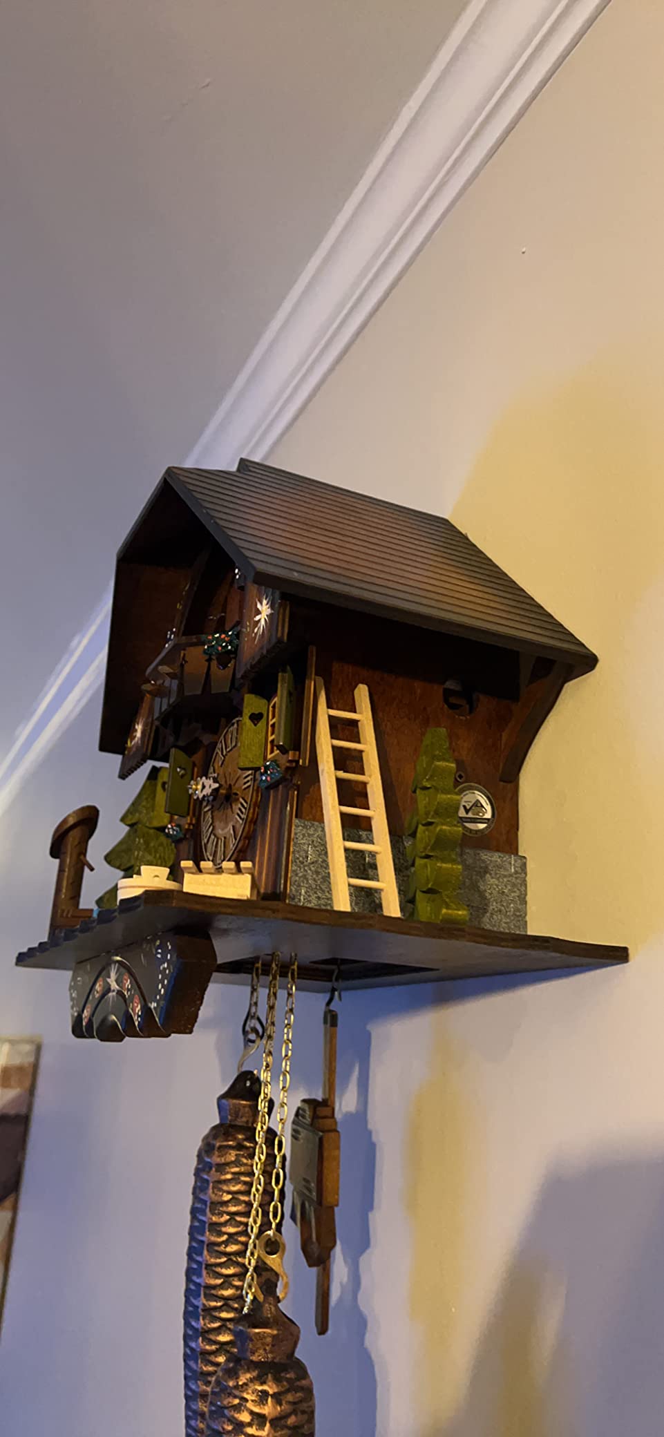ISDD Cuckoo Clock Black Forest house KA 876 EX customer photo 2