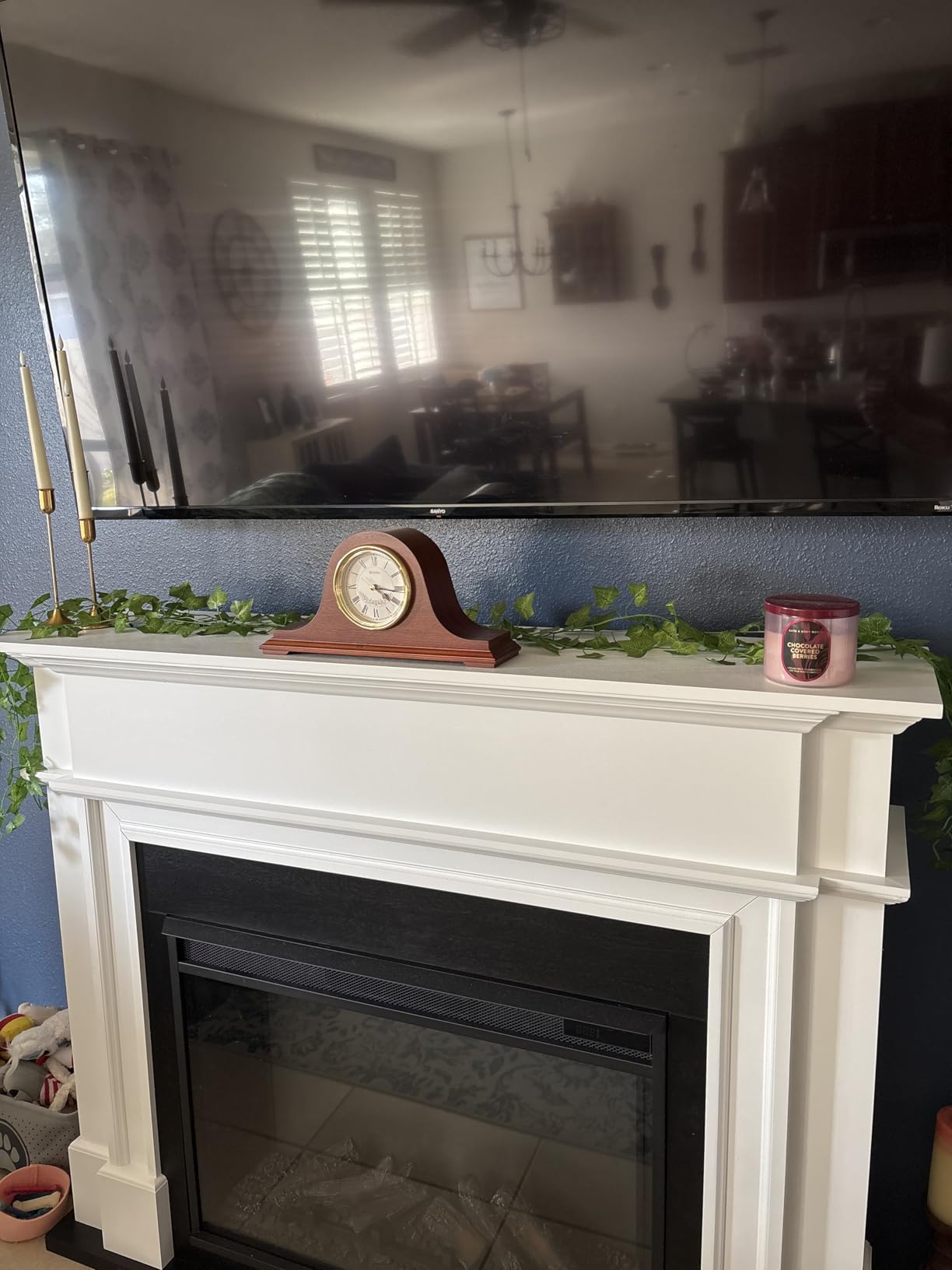 Bulova B1929 Annette I Chiming Mantel Clock - Mahogany Finish - Westminster Melody on the Hour customer photo 1