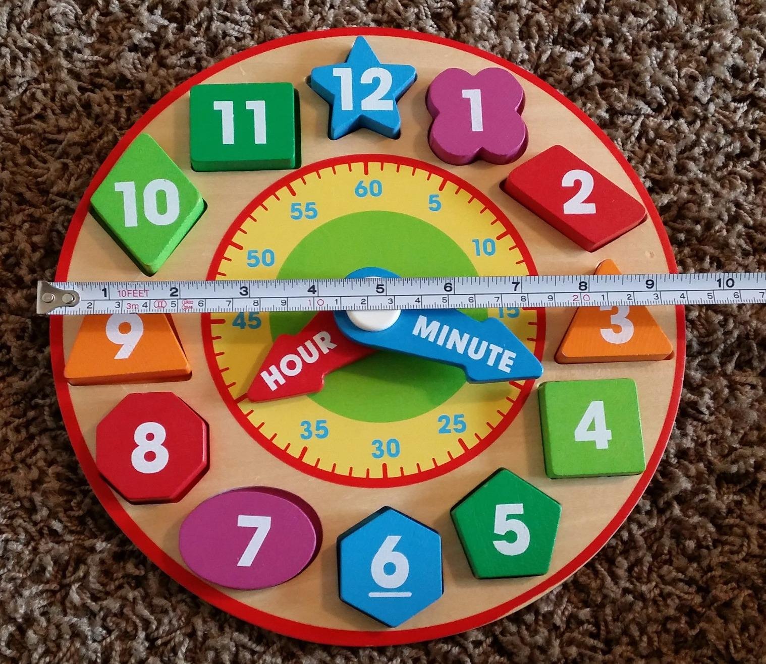 Melissa & Doug Shape Sorting Clock - Wooden Educational Toy customer photo 1