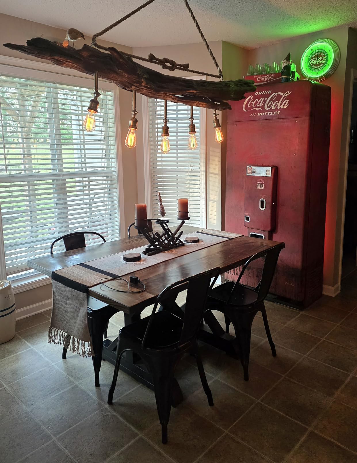 Coca-Cola Evergreen Neon Clock customer photo 2
