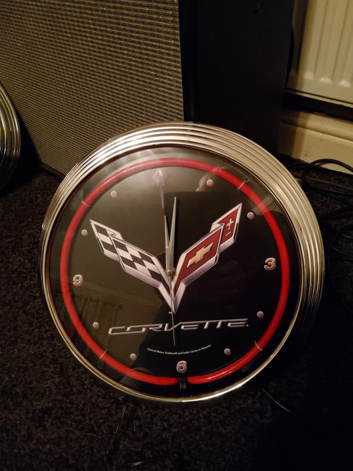 Corvette C7 Neon Clock customer photo 1