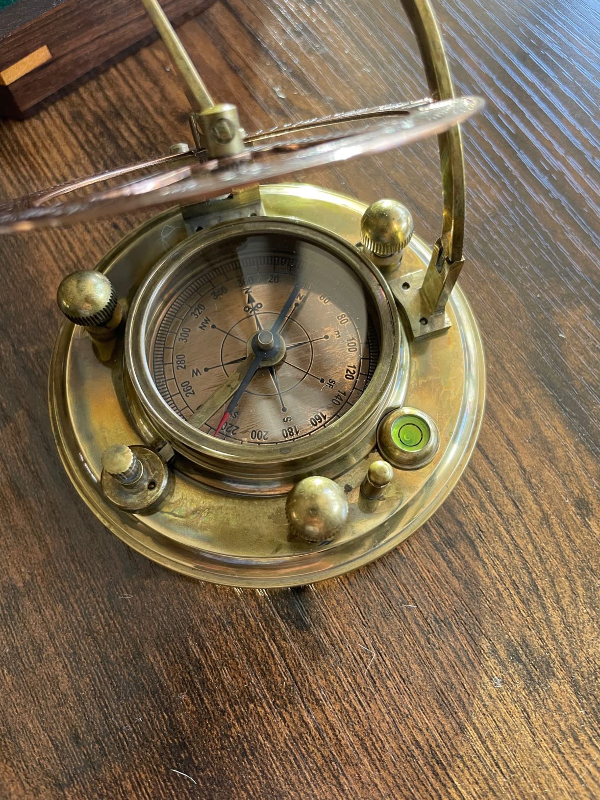 Anniversary Brass Sundial Compass Gift for Him or Her - Keepsake for Husband, Wife or Couple - 50th 40th 25th 20th 1st Year Wedding or Love Celebration - Engraved or Embossed Romantic Quote Compass customer photo 1