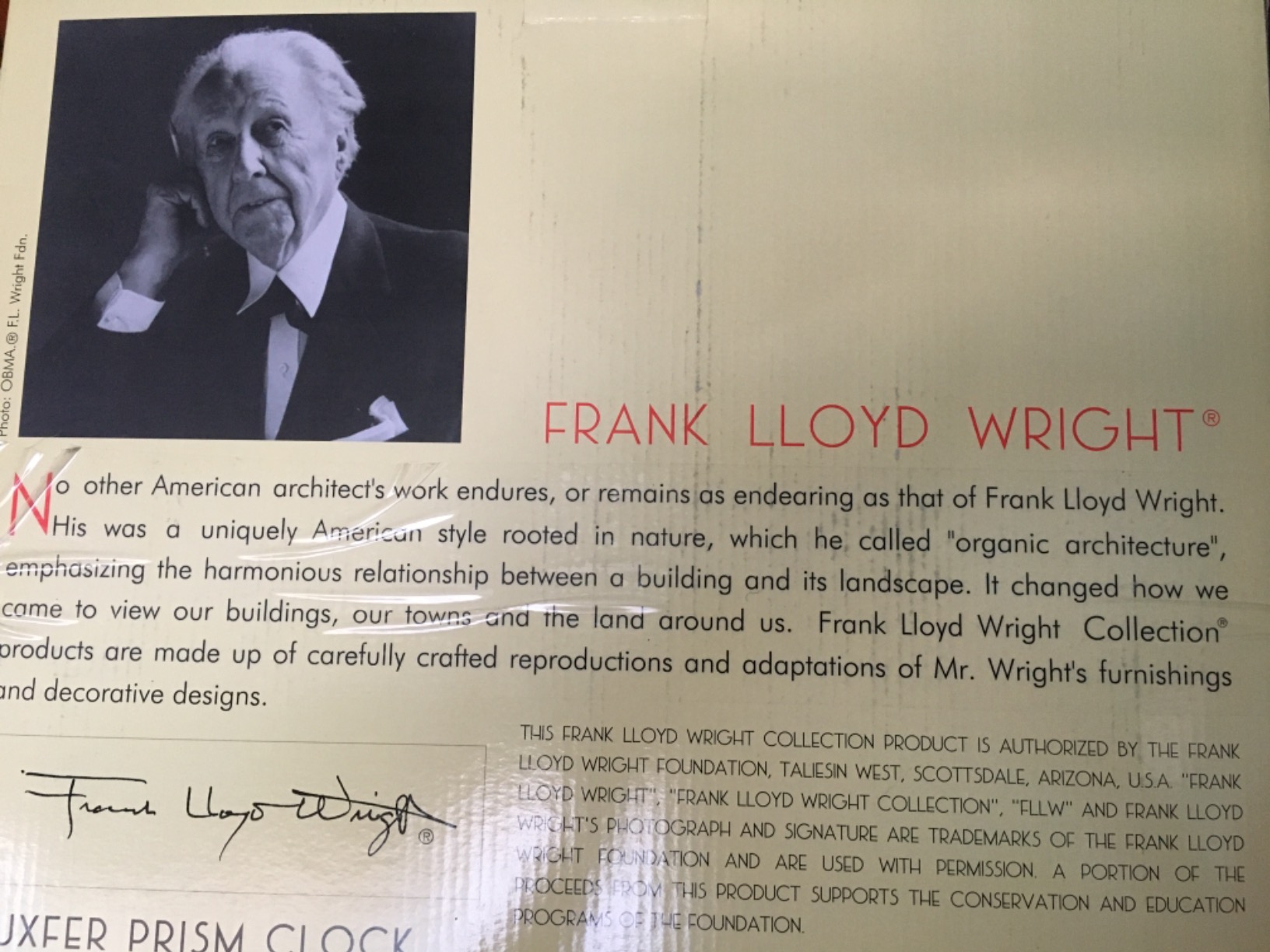 Bulova Clocks C4834 Luxfer Prism 14 Inch Frank Lloyd Wright Inspired Wall Clock customer photo 1